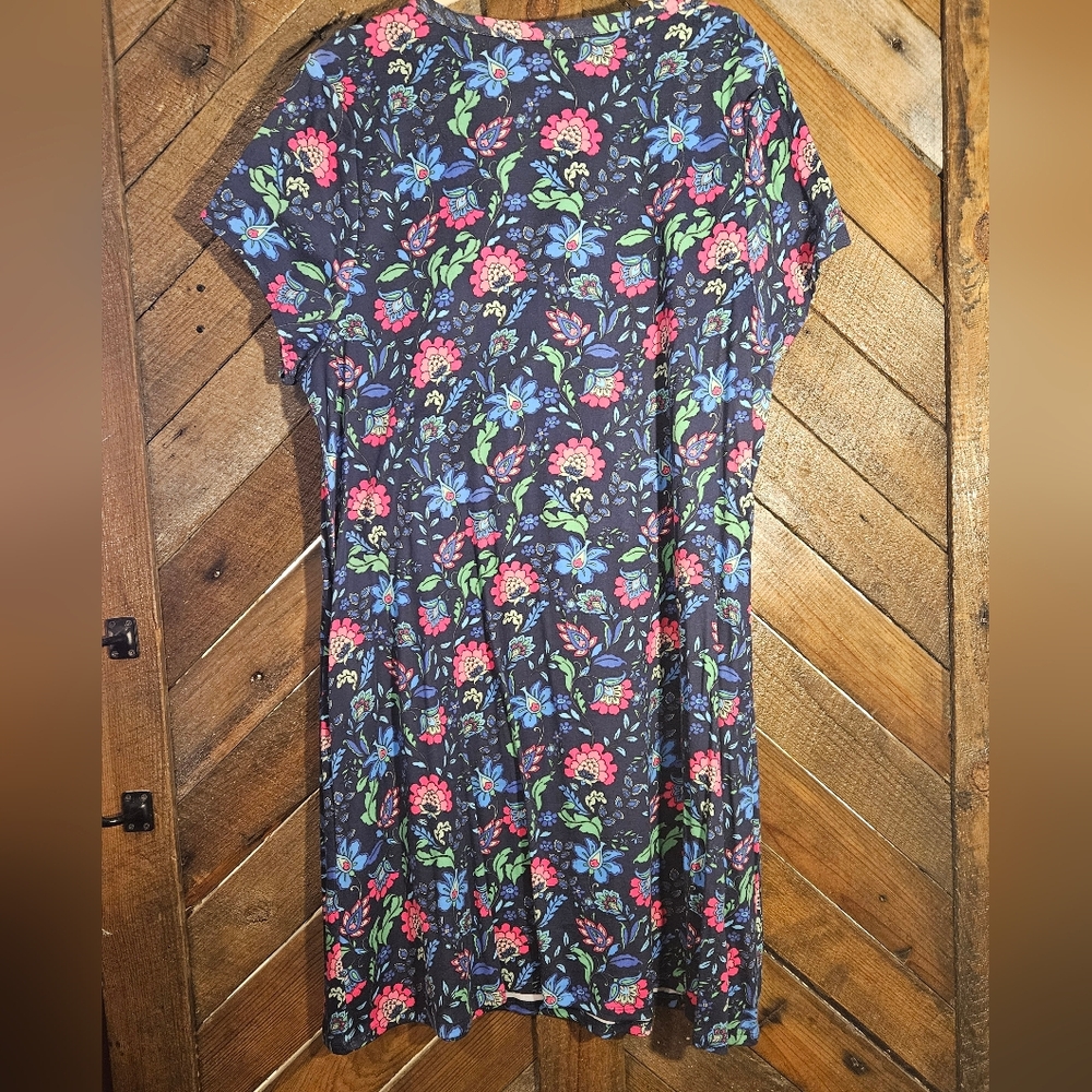 Soft Surroundings Floral Dress - Blue,  Pink & Green 100% Cotton Sz 2X NWOT - Picture 3 of 7